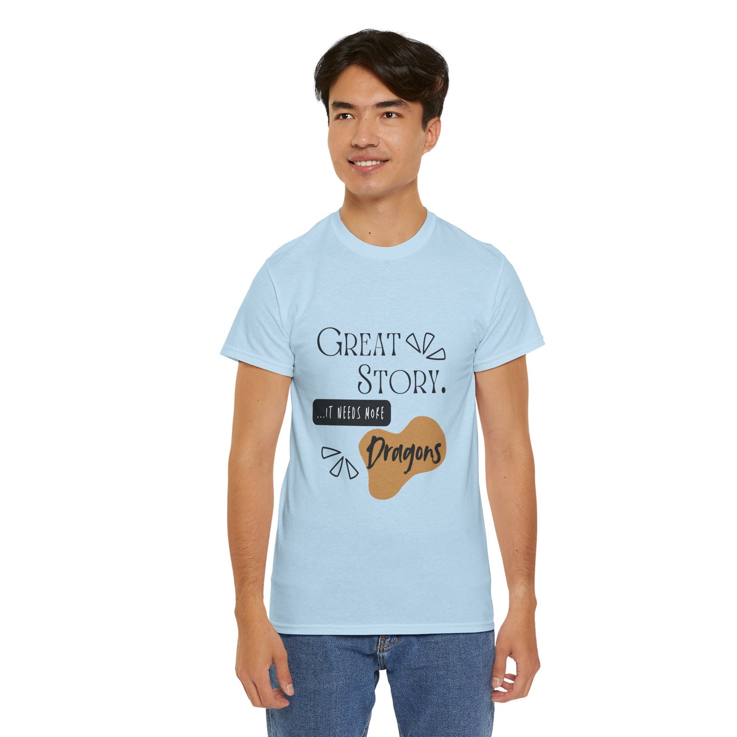 Great Story - Needs Dragons - Unisex Heavy Cotton Tee