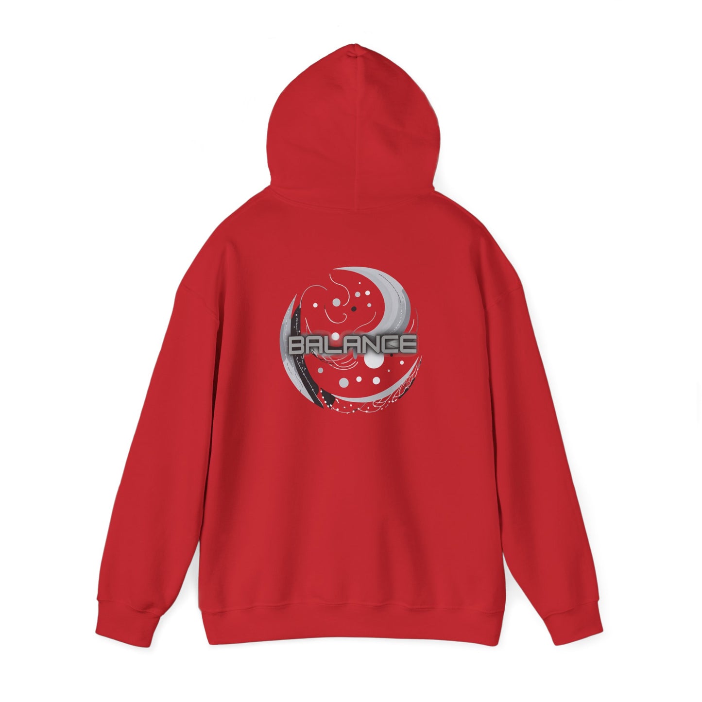 Balance (printed on back) - Statement Graphic - Unisex Heavy Blend™ Hooded Sweatshirt