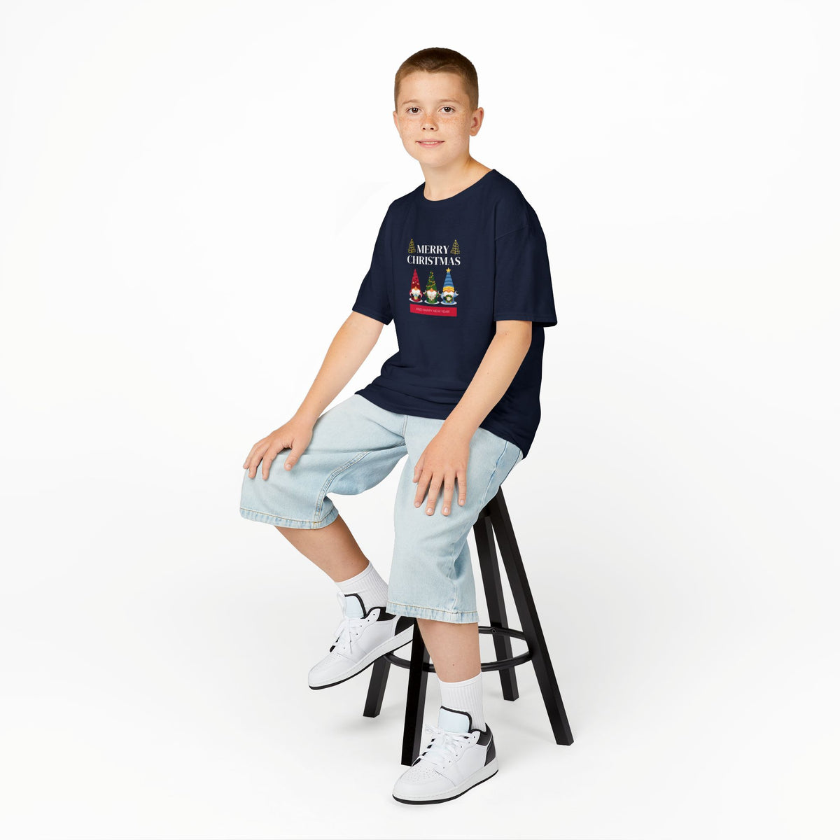 Merry Christmas 3 gnomes - Youth/Kids Heavy Cotton Tee