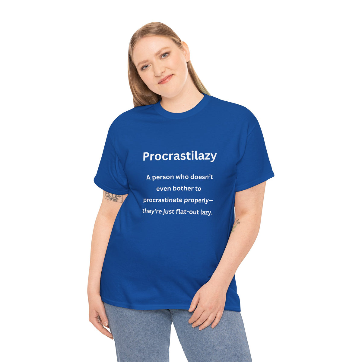 Procrastilazy - Urban Words - Unisex Heavy Cotton Tee