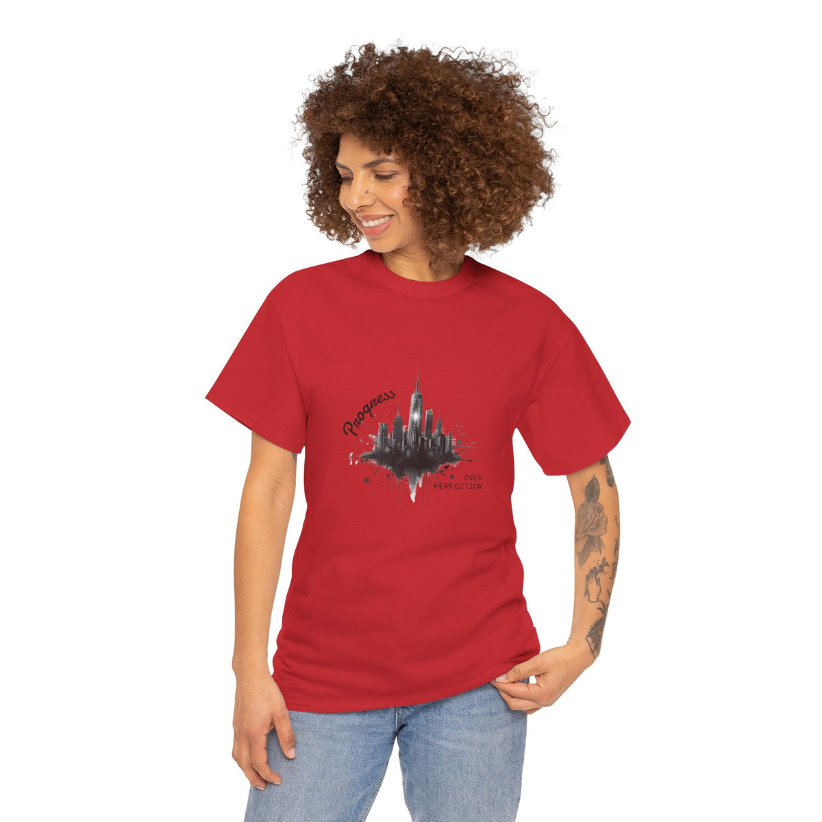 Progress over perfection - Unisex Heavy Cotton Tee