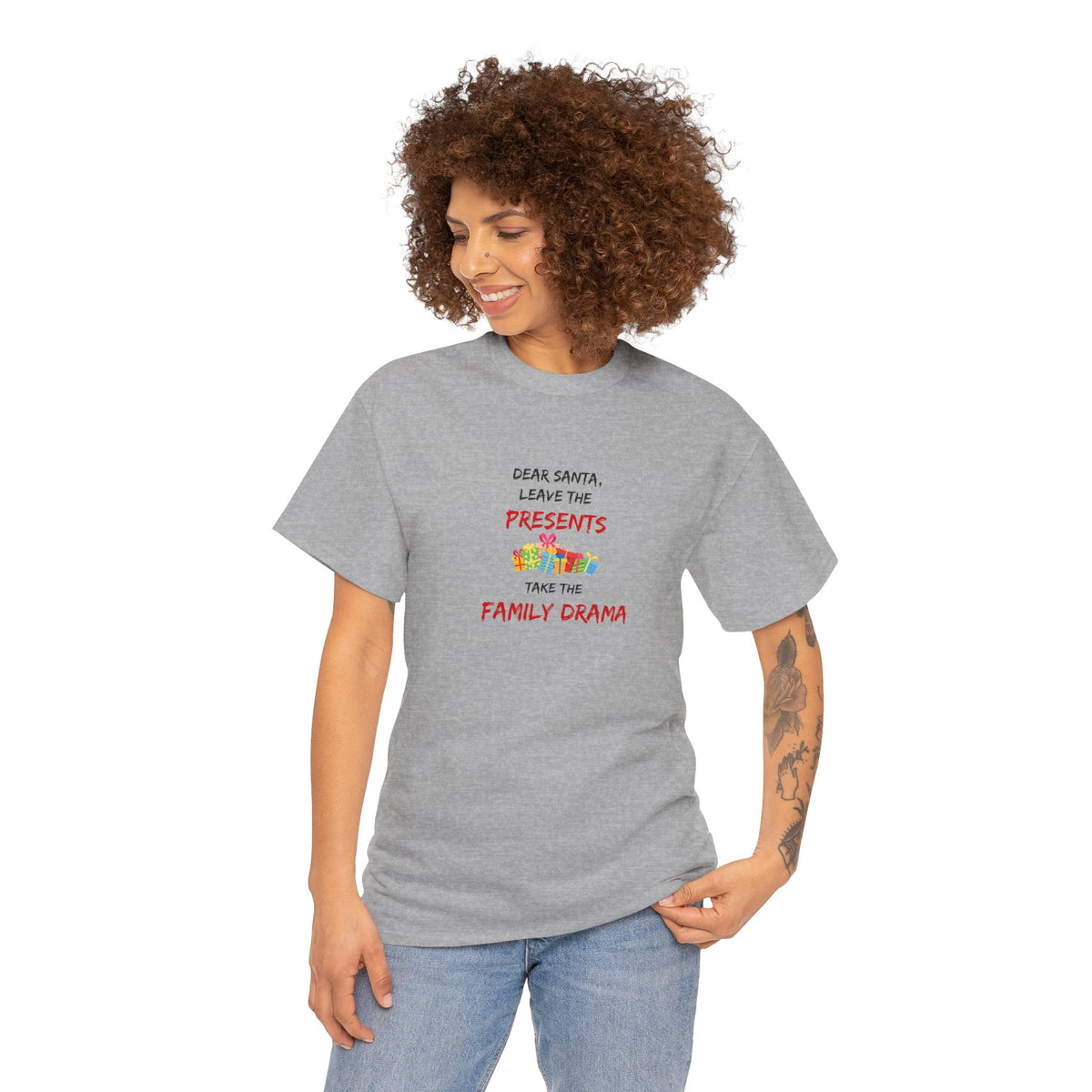 Family Drama - Christmas - Unisex Heavy Cotton Tee