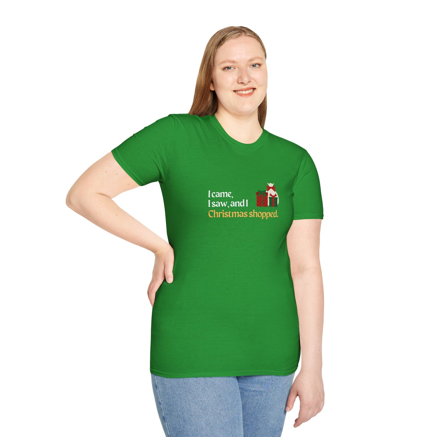 I came, I saw, I Christmas Shopped - Unisex Softstyle T-Shirt