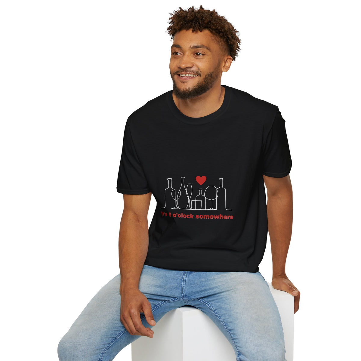 5 o'clock somewhere - Funny - Unisex Softstyle T-Shirt