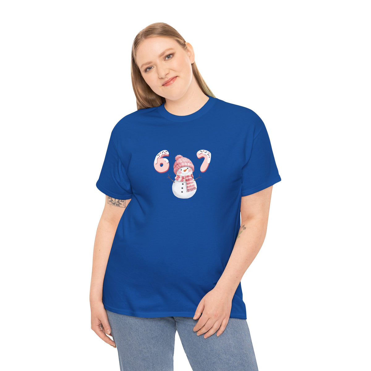 Snowman 6-7 - Unisex Heavy Cotton Tee
