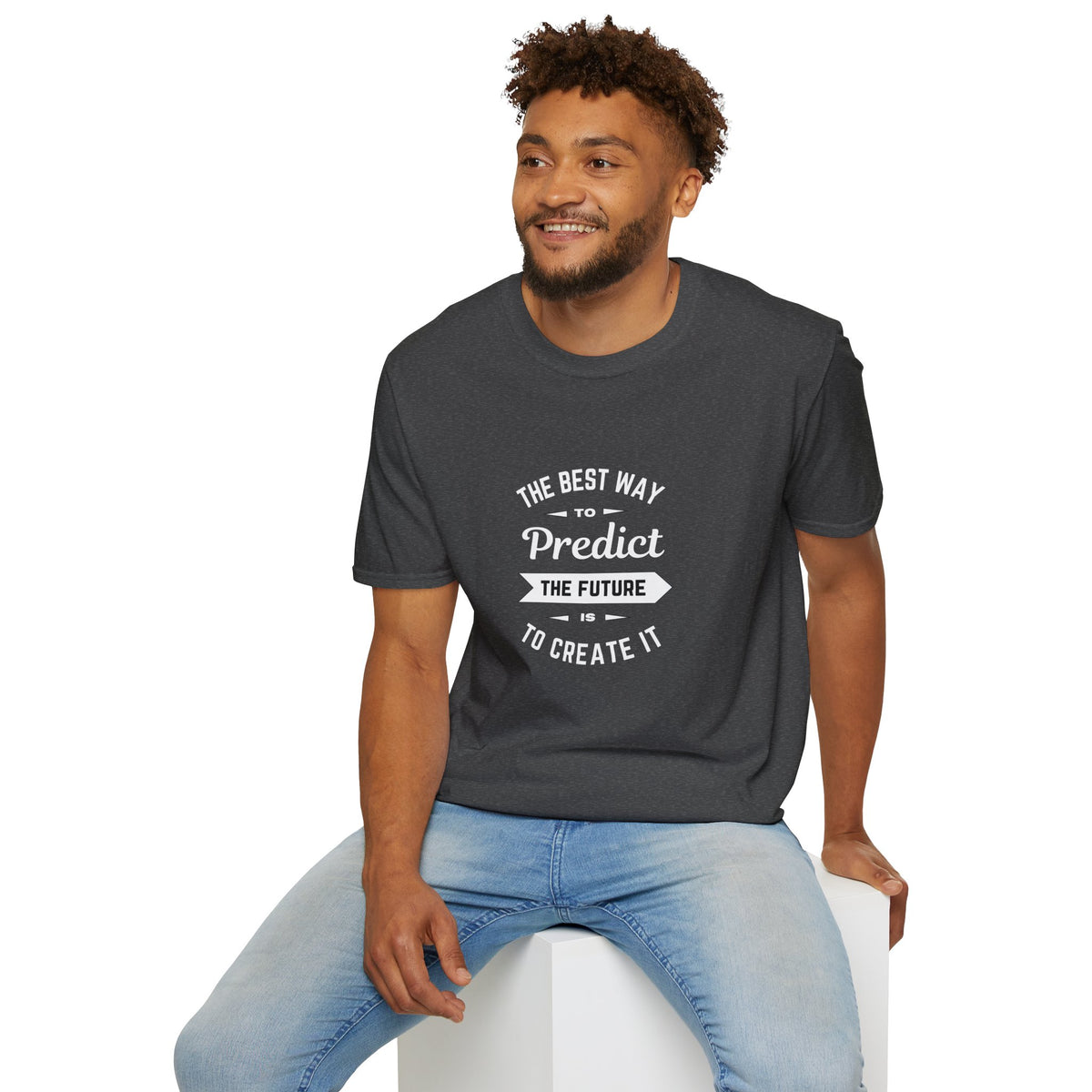 Best way to predict the future is to create it - Unisex Softstyle T-Shirt