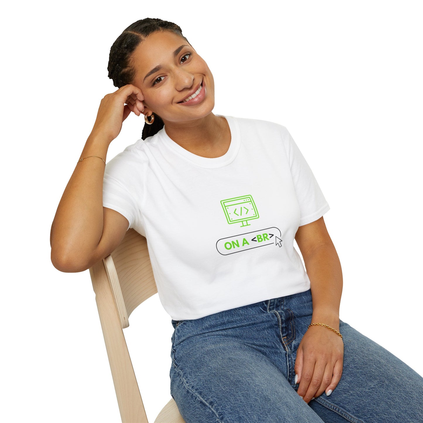 On a <BR> Break - Unisex Softstyle T-Shirt
