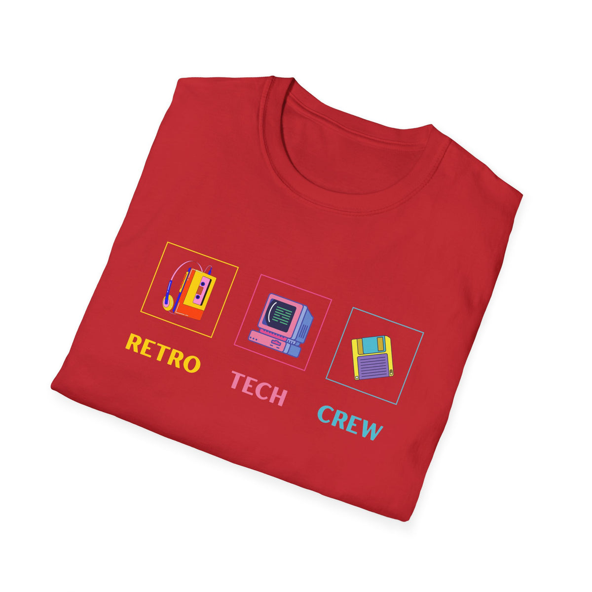 Retro Tech Crew - Unisex Softstyle T-Shirt