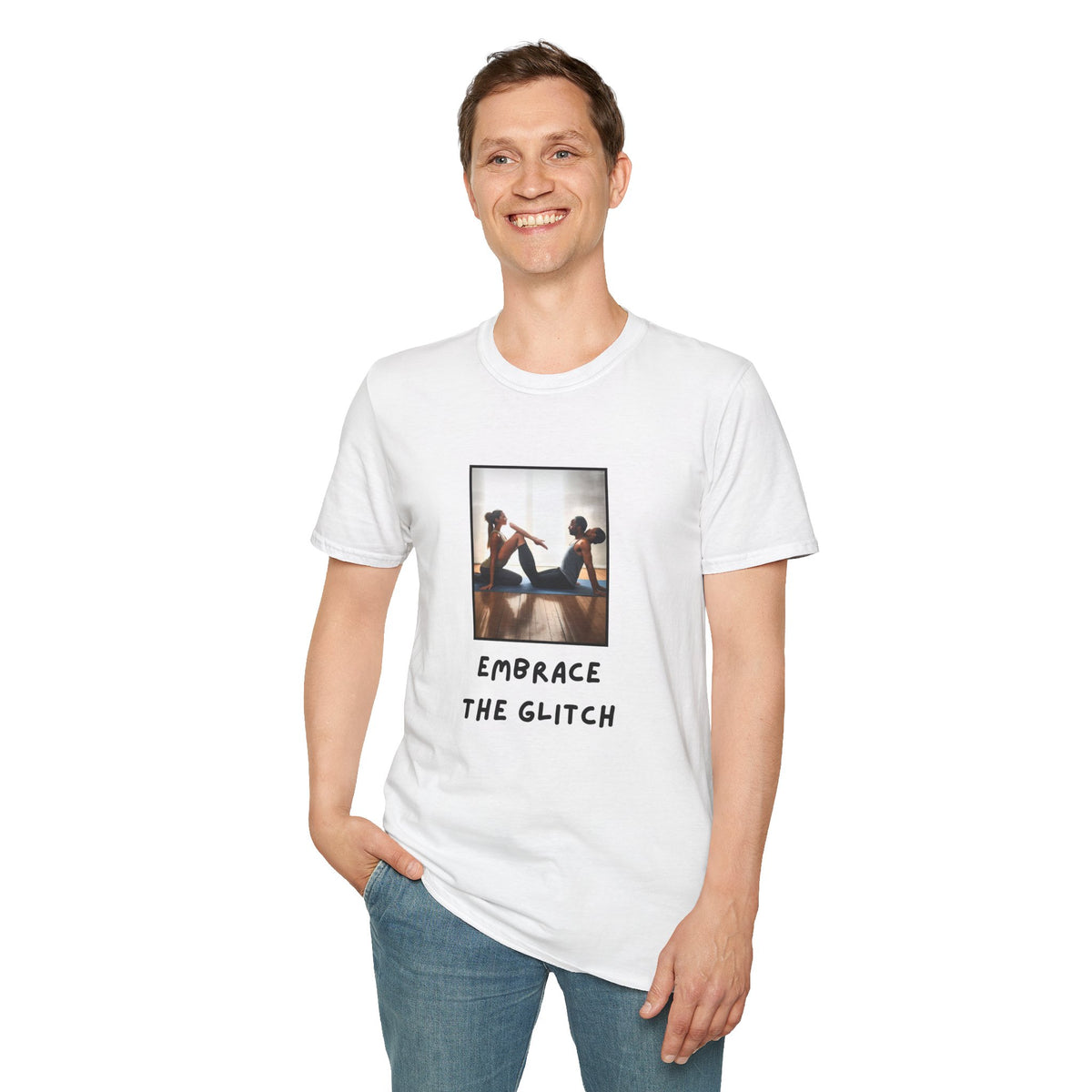 GenAI: Embrace the Glitch - Funny - Unisex Softstyle T-Shirt