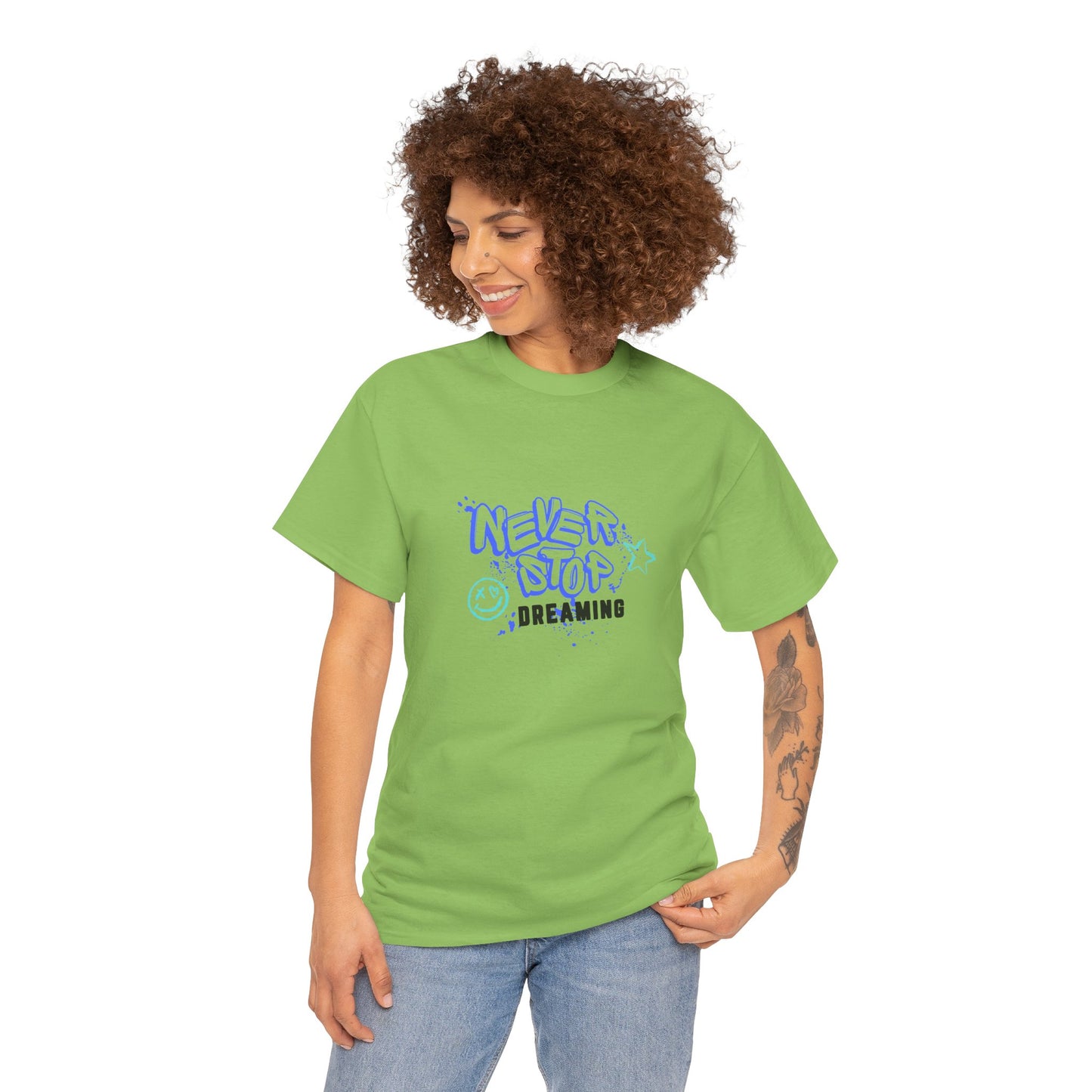 Never Stop Dreaming - Unisex Heavy Cotton Tee