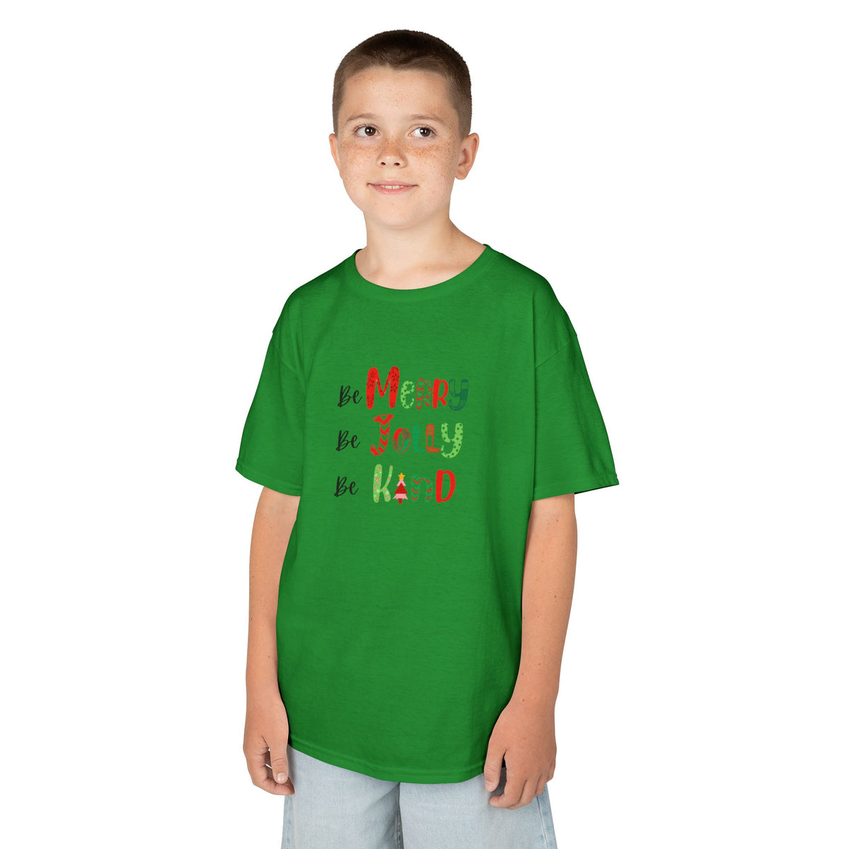 Be Merry, Be Jolly, Be Kind - Youth / Kids Heavy Cotton™ Tee