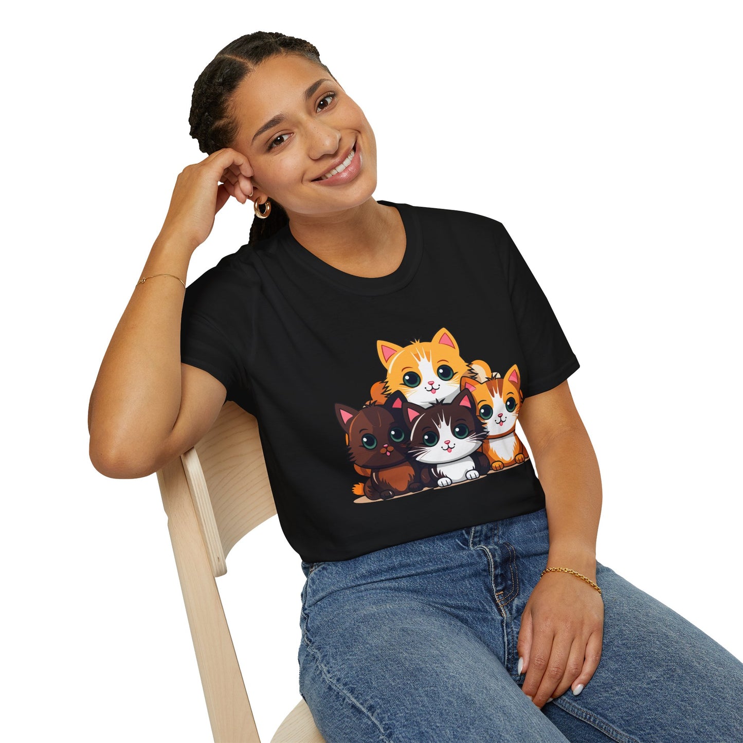Cute cats - Unisex Softstyle T-Shirt