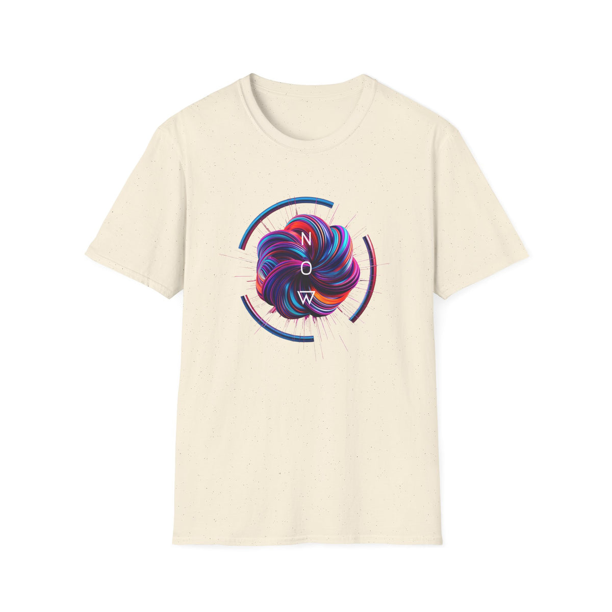 Now (swirl) - Unisex Softstyle T-Shirt
