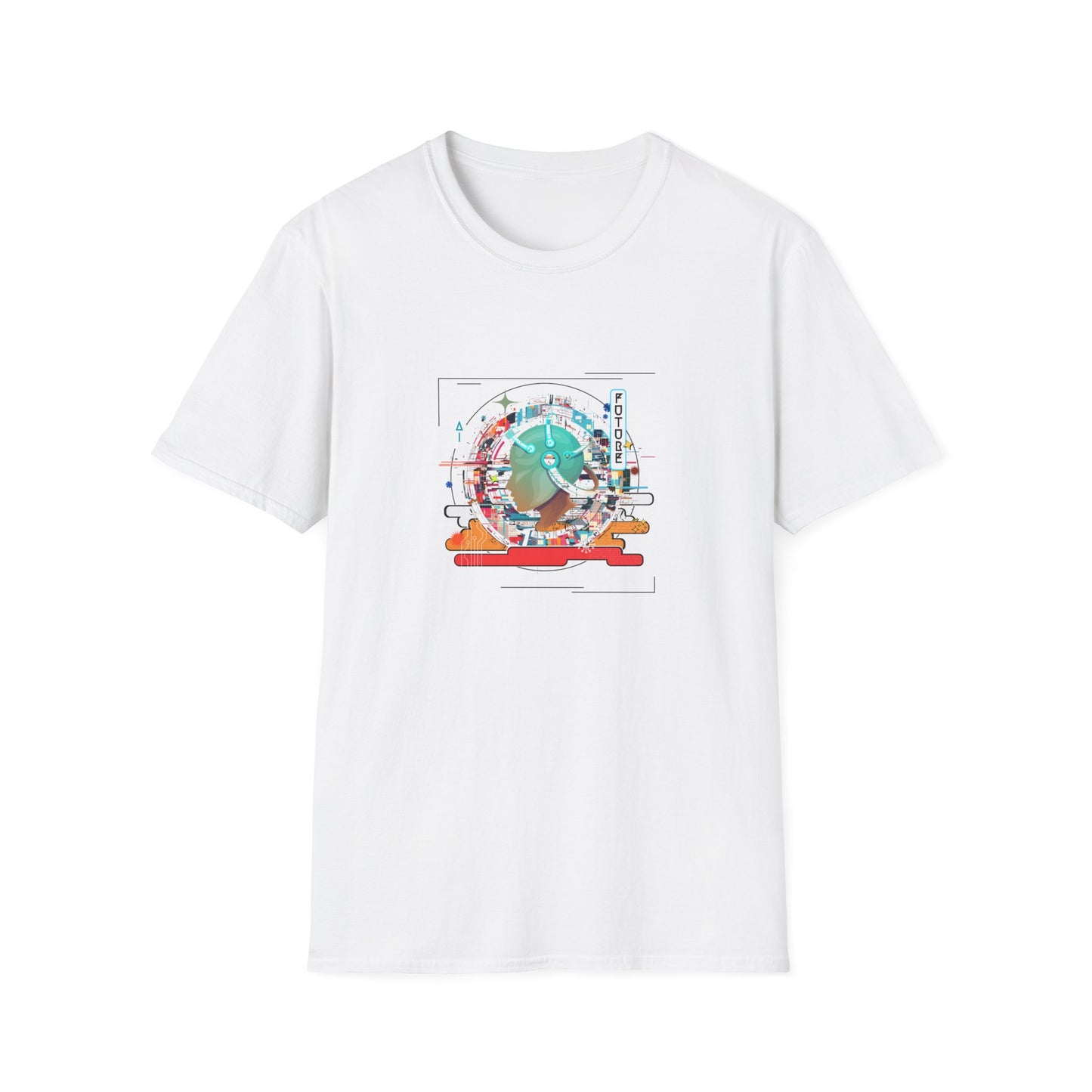 Retro Tech Future - Unisex Softstyle T-Shirt