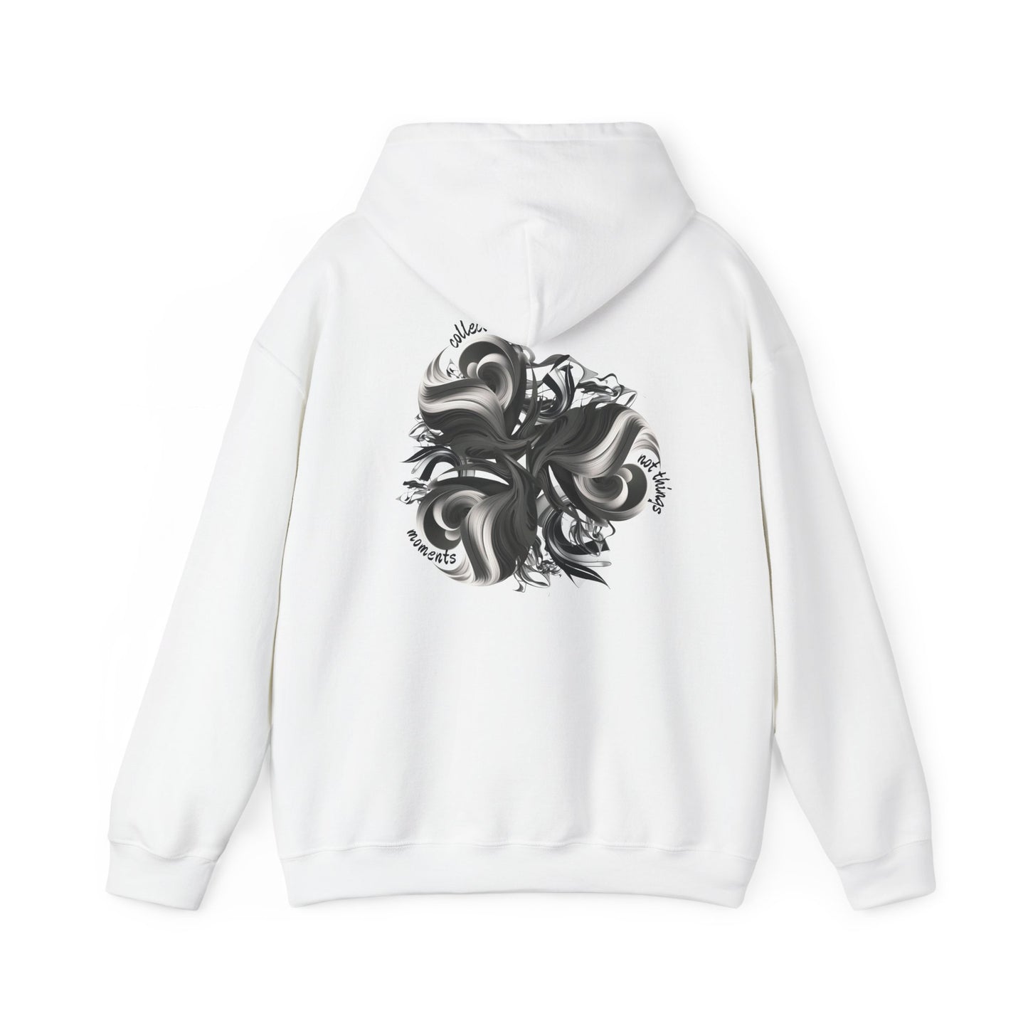 Collect moments not things (printed on back) - Modern Vibes - Unisex Heavy Blend™ Hooded Sweatshirt