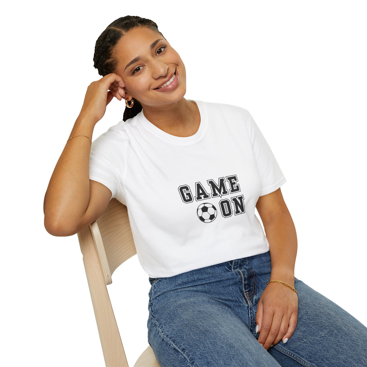 Game on (soccer) - Unisex Softstyle T-Shirt