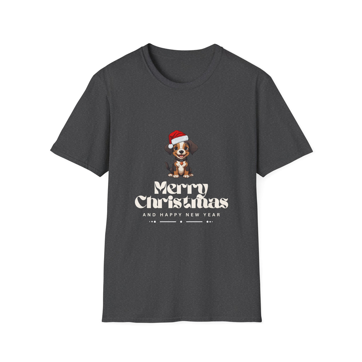Doggy Merry Christmas - Unisex Softstyle T-Shirt