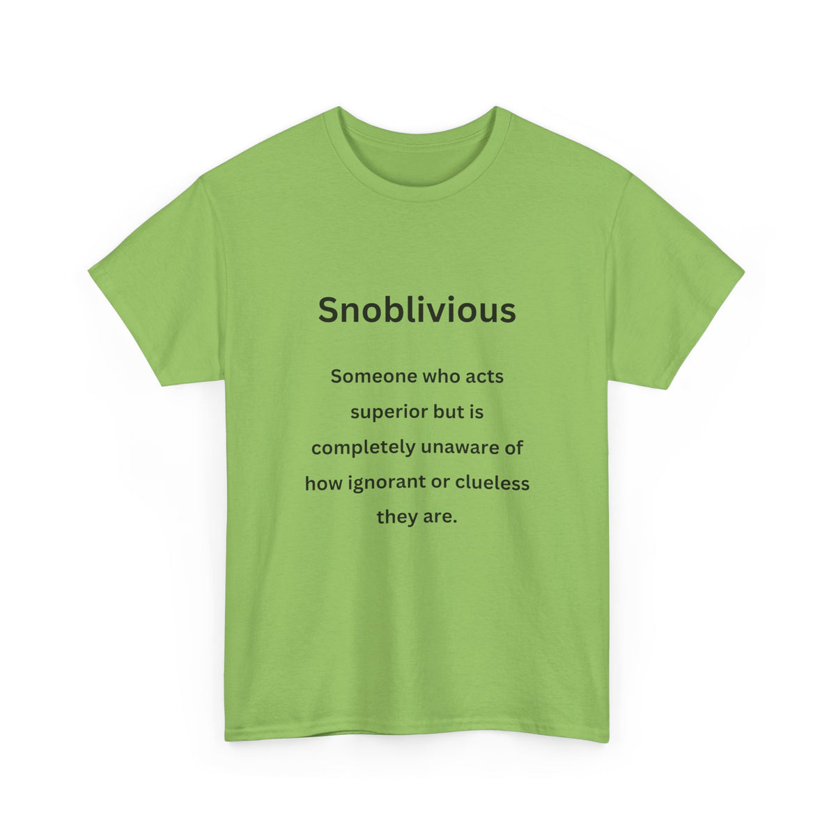 Snoblivious - Urban Words - Unisex Heavy Cotton Tee