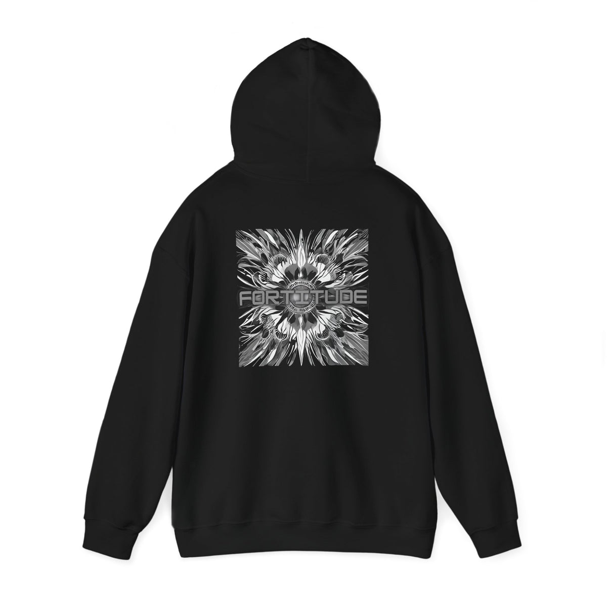Fortitude (printed on back) - Statement Graphic - Unisex Heavy Blend™ Hooded Sweatshirt