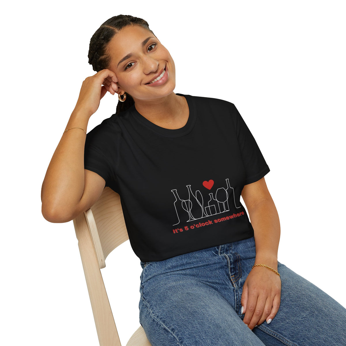 5 o'clock somewhere - Funny - Unisex Softstyle T-Shirt