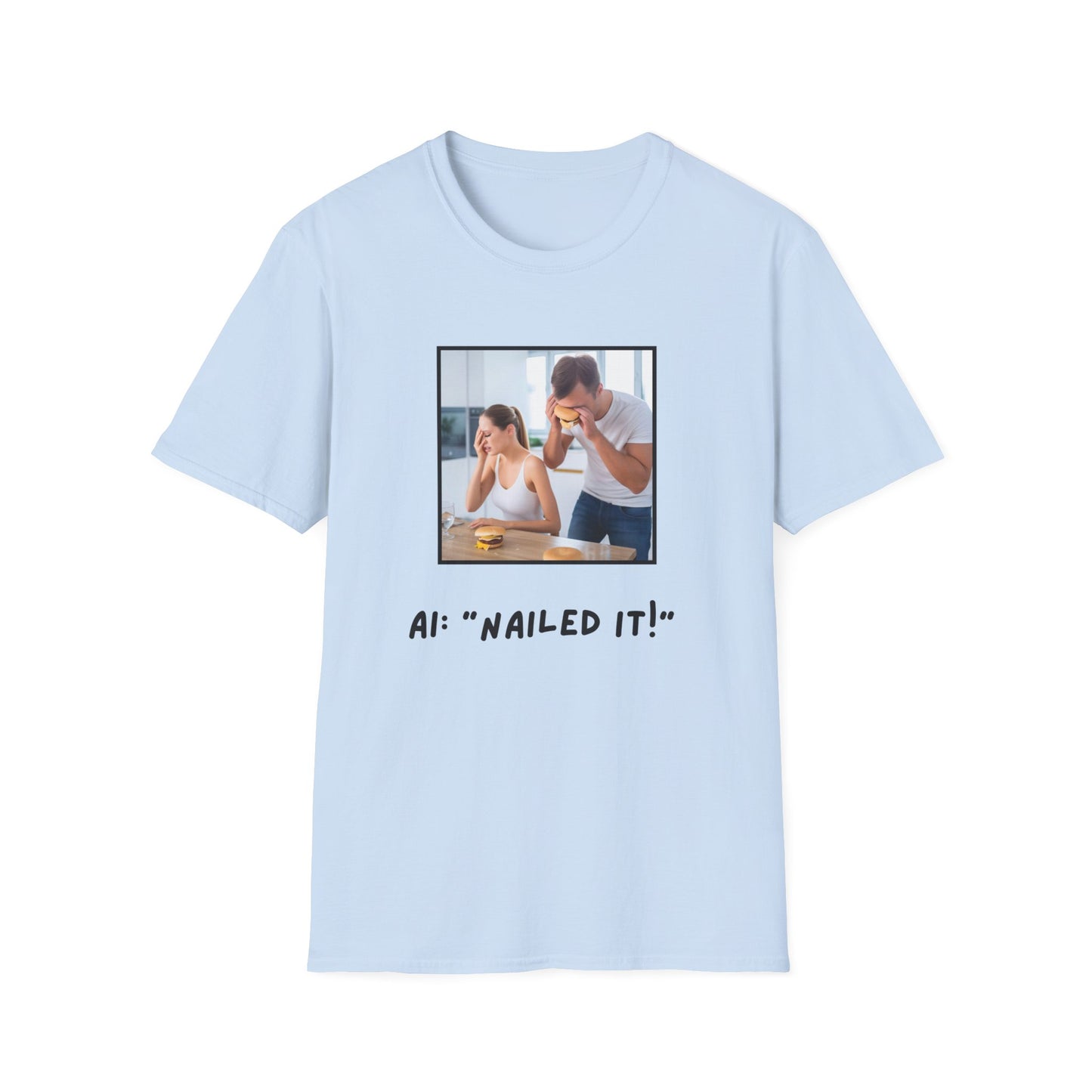 GenAI: Nailed it! - Tech - Unisex Softstyle T-Shirt