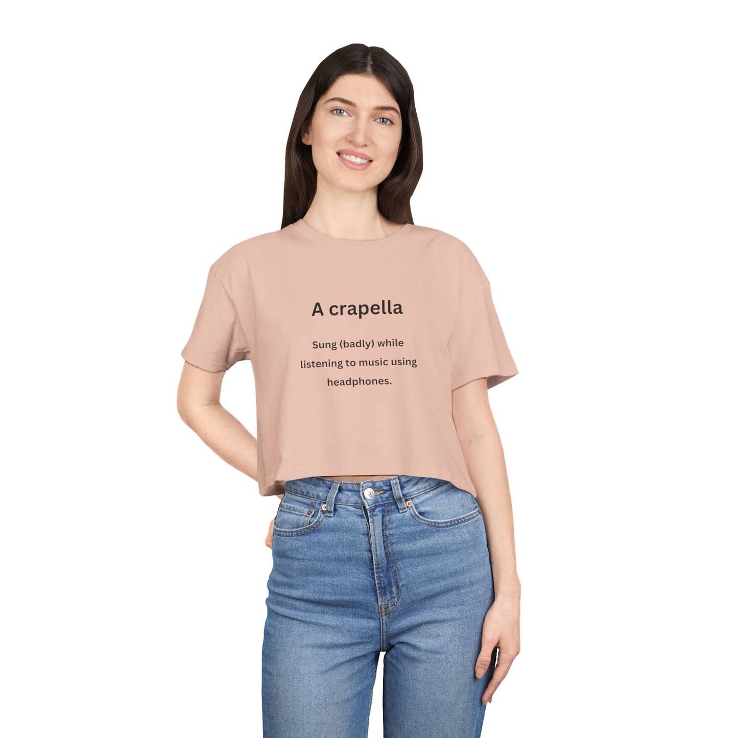 A-Crapella - Urban Words - Women's Crop Tee