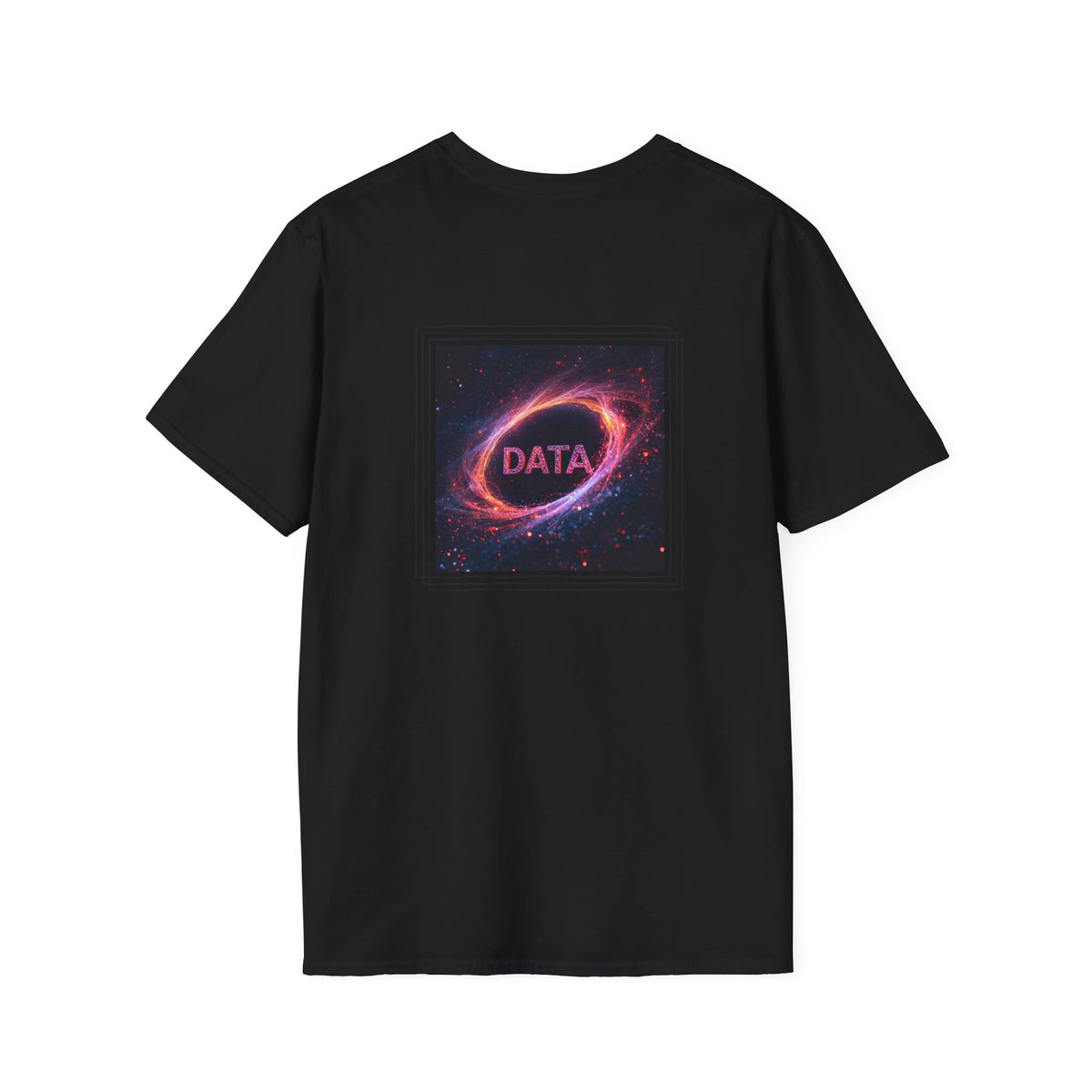 Data flare (printed on back) - Unisex Softstyle T-Shirt