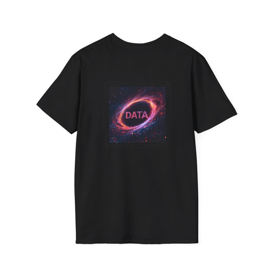 Data flare (printed on back) - Unisex Softstyle T-Shirt