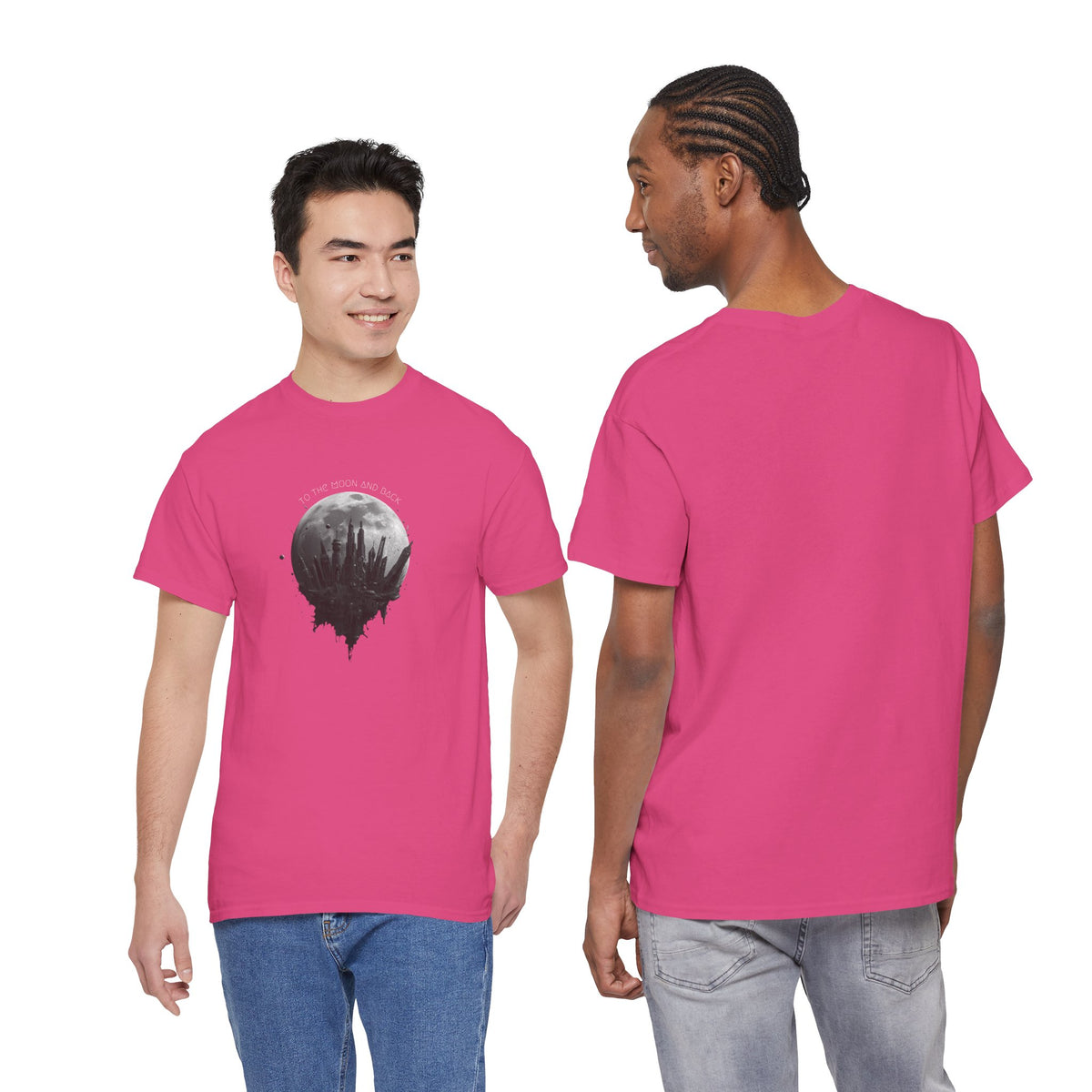 To the Moon and Back- Unisex Heavy Cotton Tee