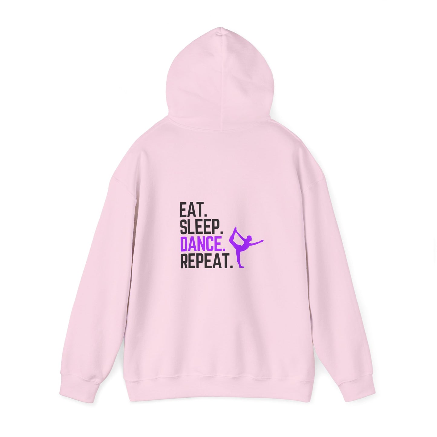 Eat Sleep Dance Repeat (printed on back) - Dance/Gym - Unisex Heavy Blend™ Hooded Sweatshirt
