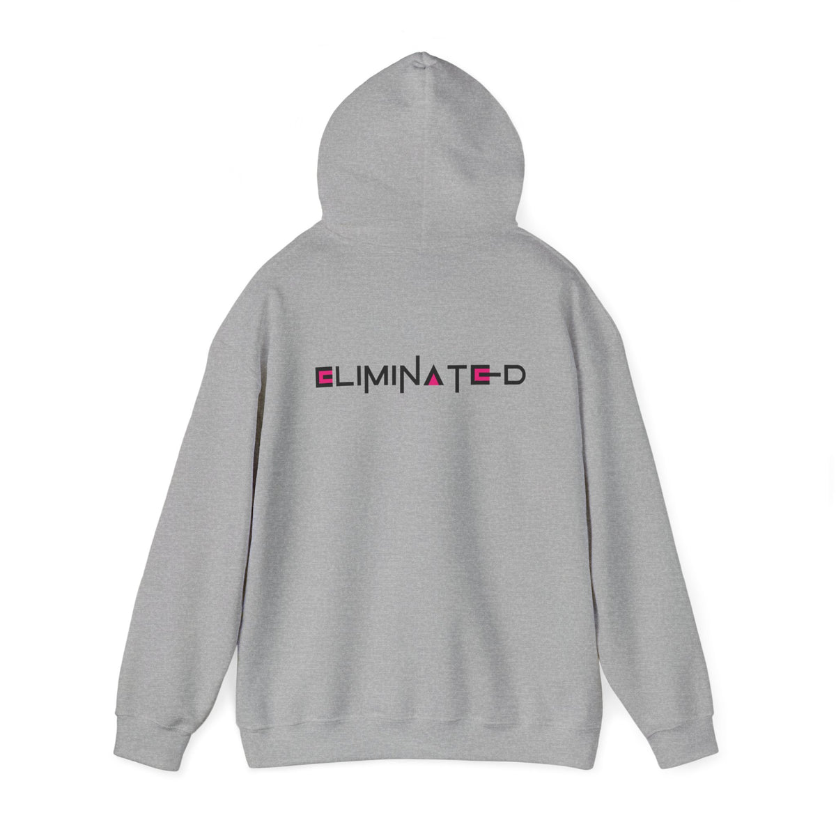 Eliminated (Squid Games) (printed on back) - Modern Vibes - Unisex Heavy Blend™ Hooded Sweatshirt