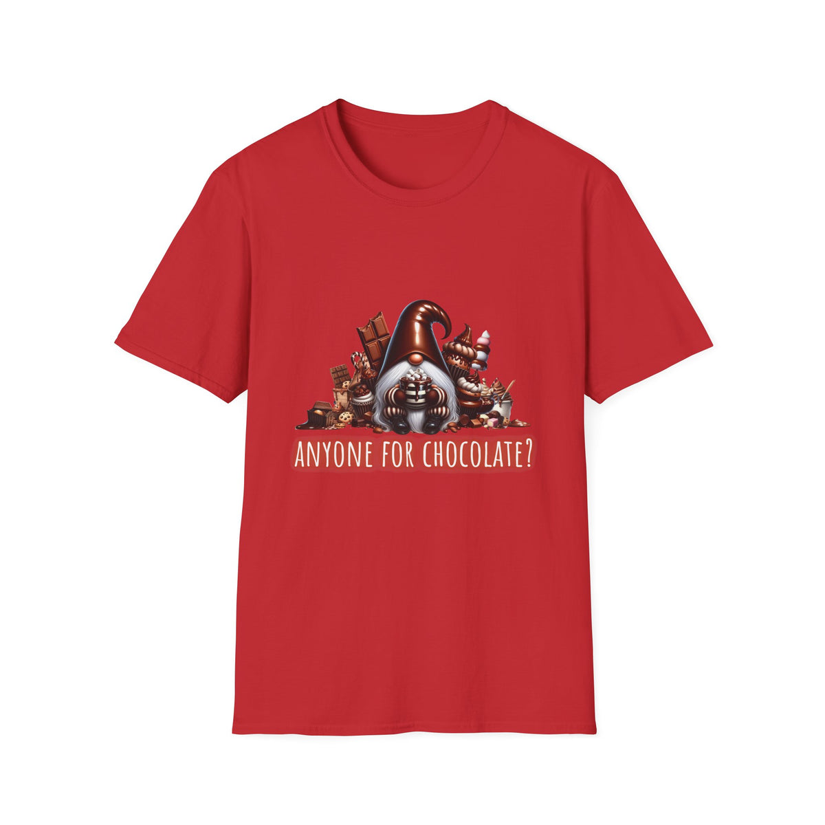 Anyone for Chocolate? Gnome - Unisex Softstyle T-Shirt
