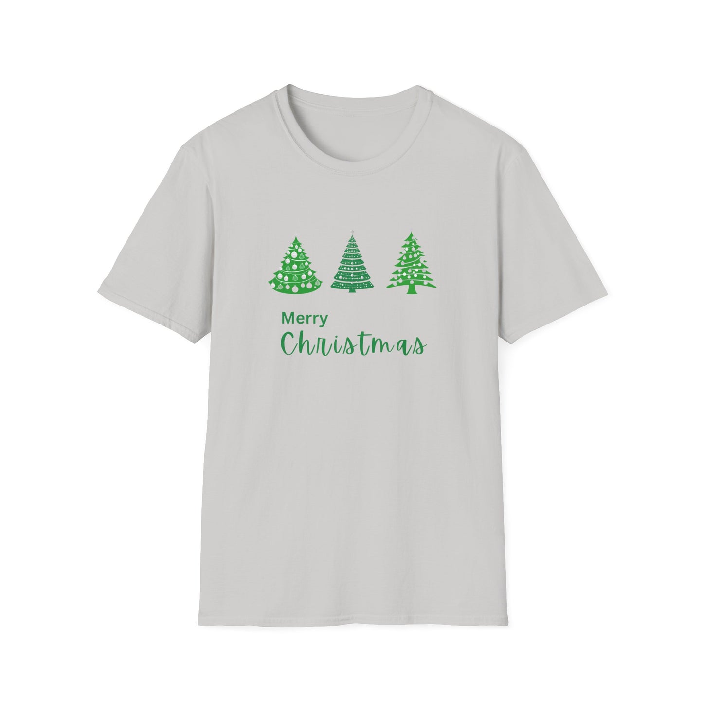 Green Christmas Trees - Unisex Softstyle T-Shirt