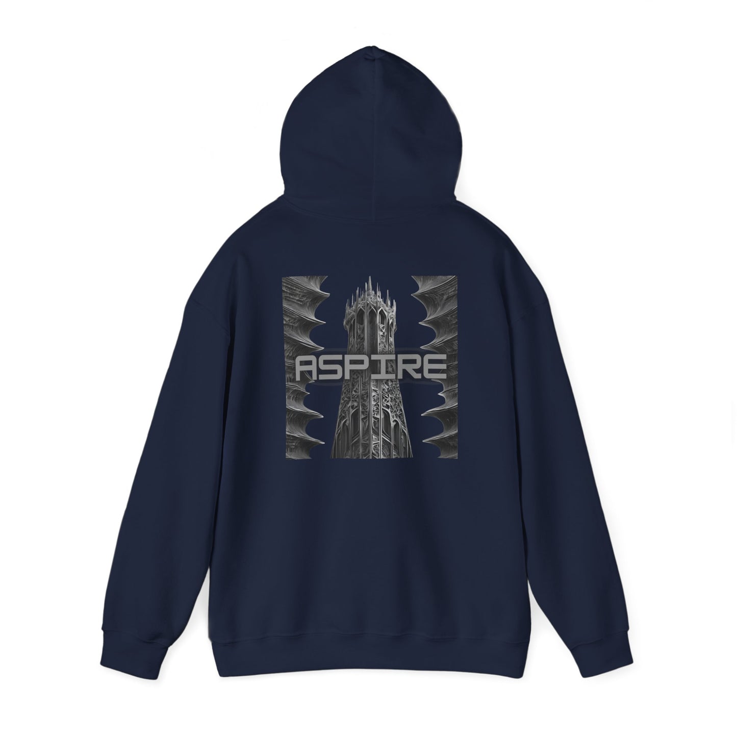 Aspire (printed on back) - Statement Graphic - Unisex Heavy Blend™ Hooded Sweatshirt