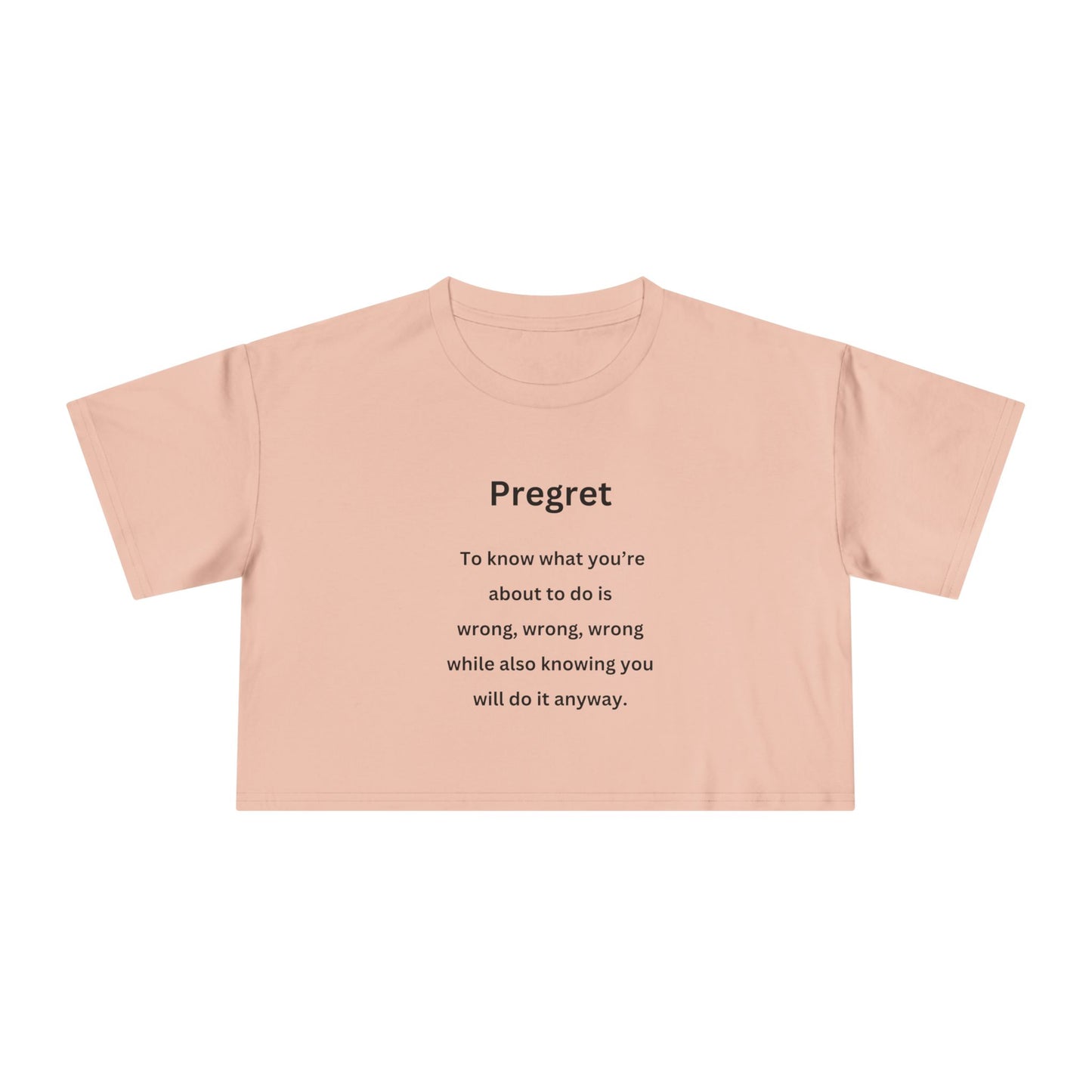 Pregret - Urban Words - Women's Crop Tee