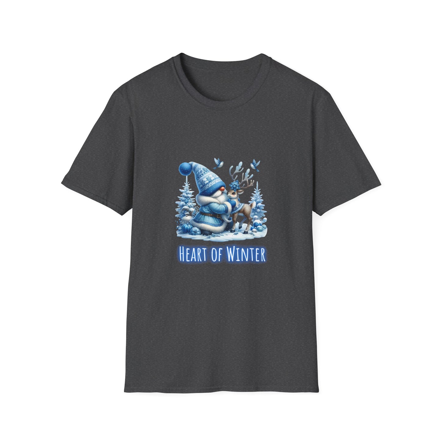 Heart of Winter (gnome) - Christmas- Unisex Softstyle T-Shirt