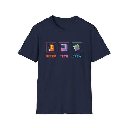 Retro Tech Crew - Unisex Softstyle T-Shirt