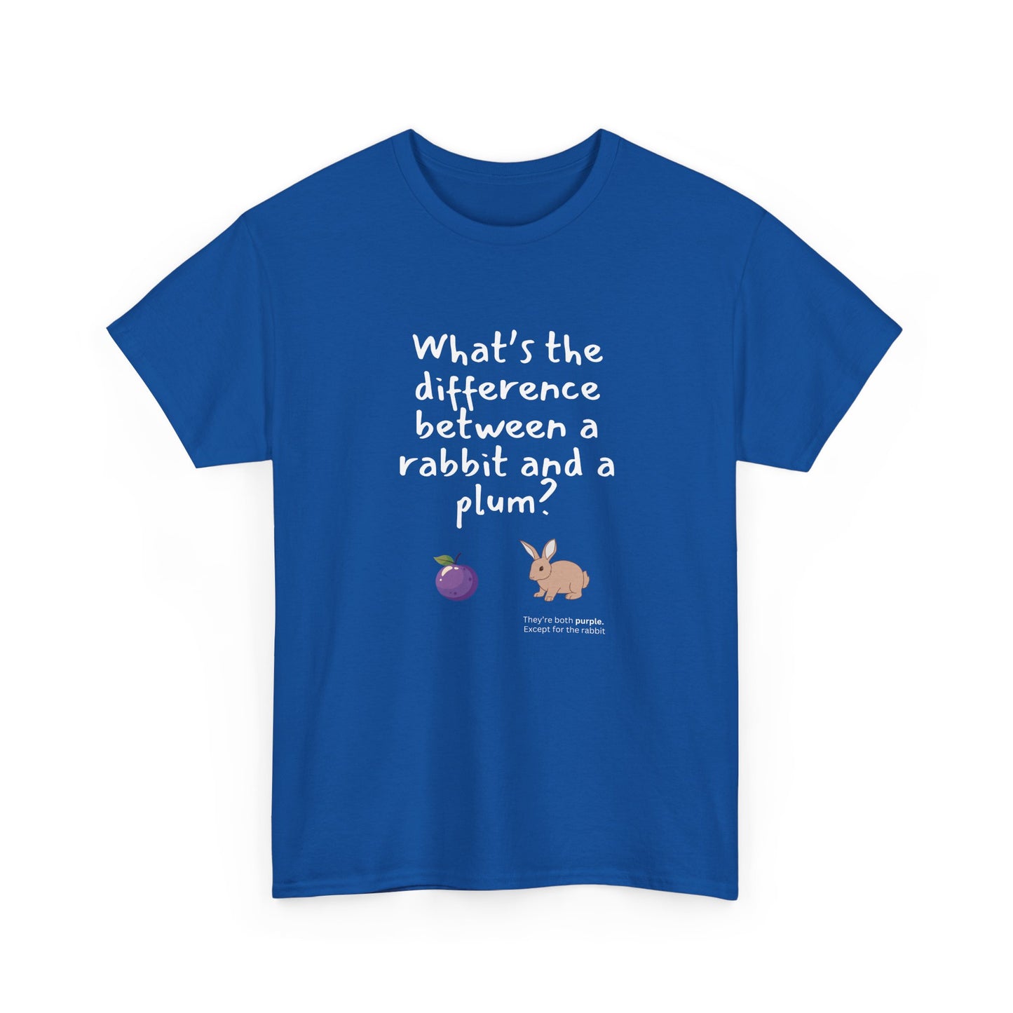 Rabbit and Plum - Funny - Unisex Heavy Cotton Tee