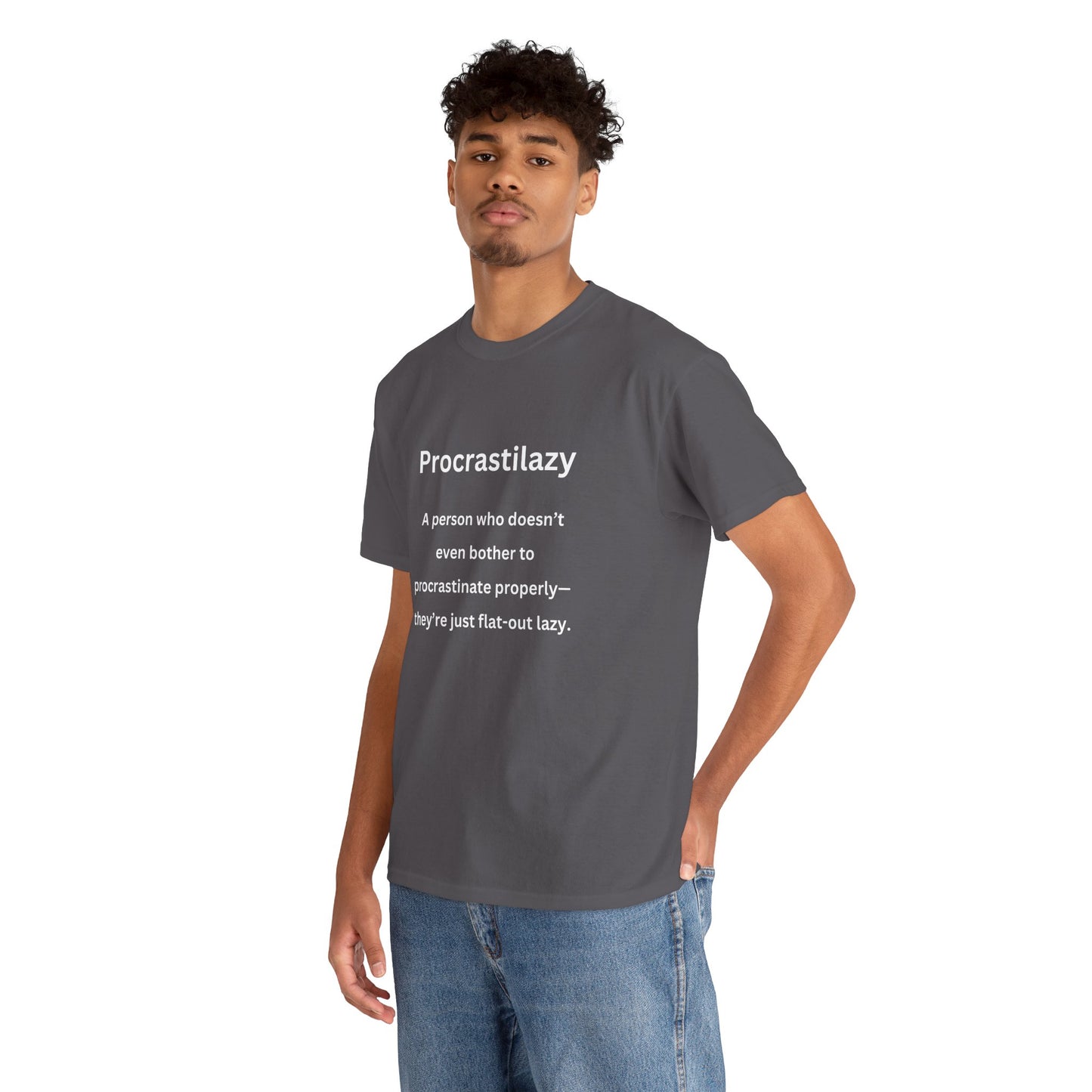 Procrastilazy - Urban Words - Unisex Heavy Cotton Tee