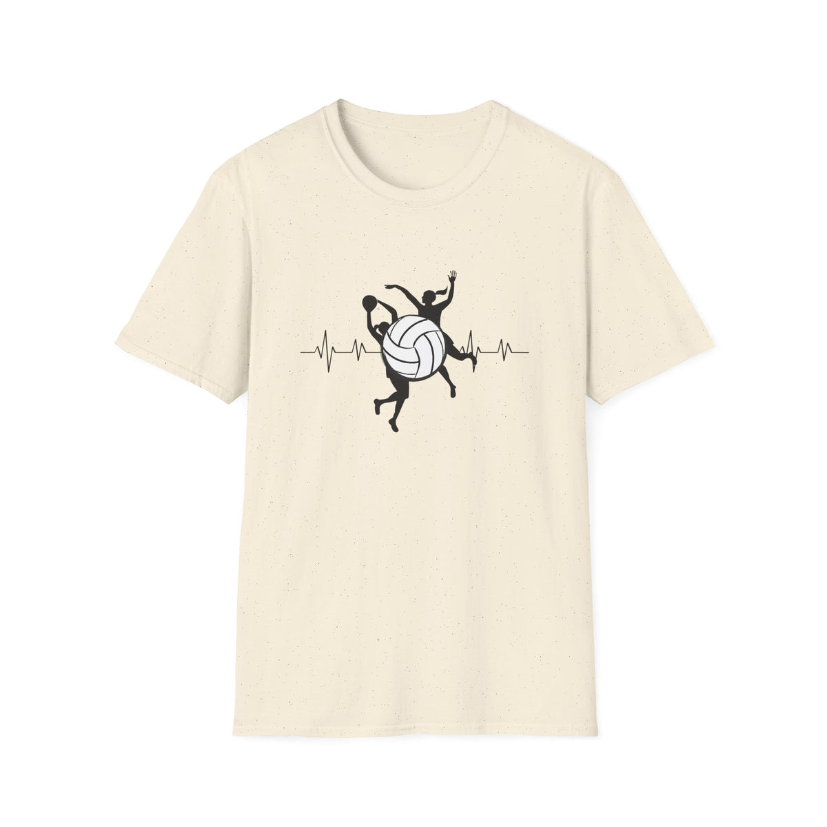 Netball heartbeat - Unisex Softstyle T-Shirt