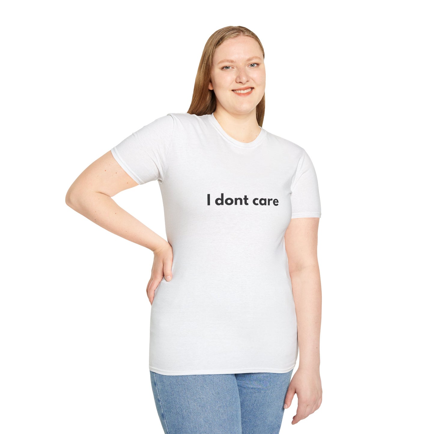 I Dont Care - Funny - Unisex Softstyle T-Shirt