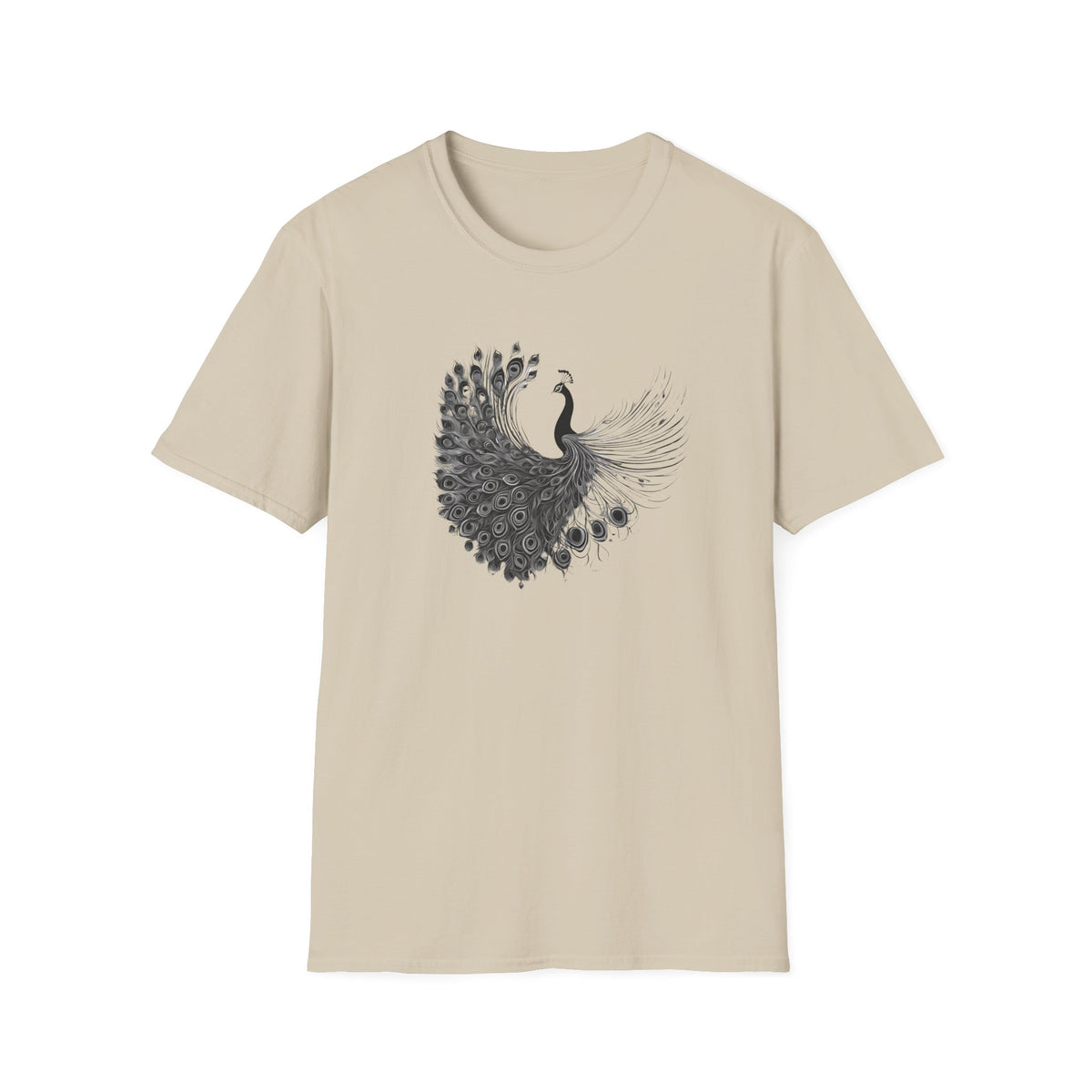 Peacock - Statement graphic - Unisex Softstyle T-Shirt