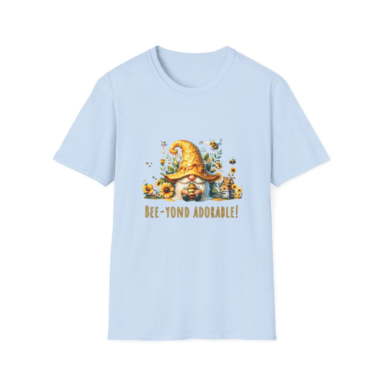 Bee-yond Adorable Gnome - Unisex Softstyle T-Shirt
