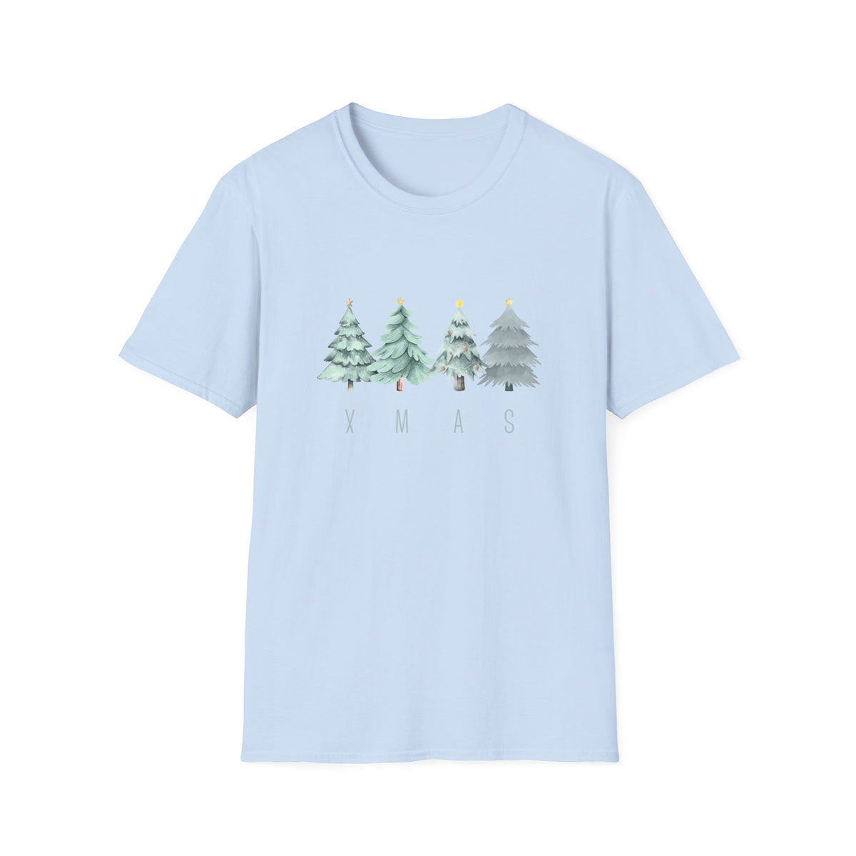 XMAS trees (green) - Unisex Softstyle T-Shirt