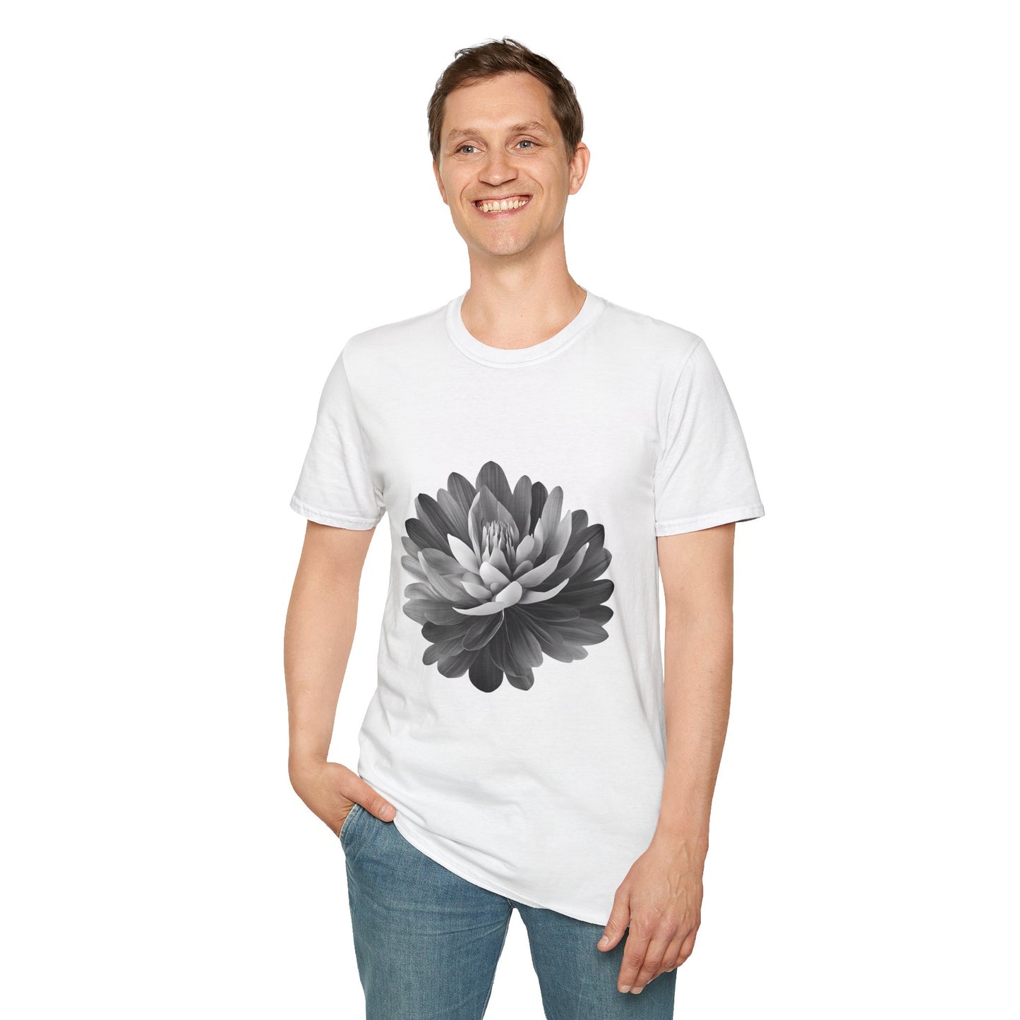 Flower - Statement Graphic - Unisex Softstyle T-Shirt