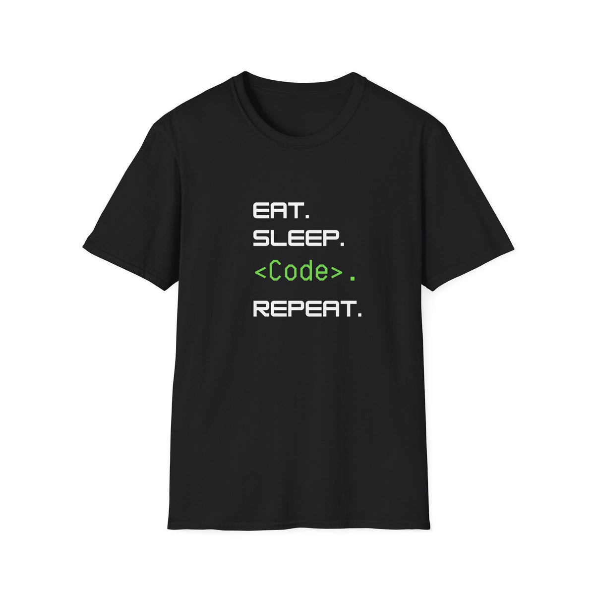 Eat Sleep Code Repeat - Tech - Unisex Softstyle T-Shirt