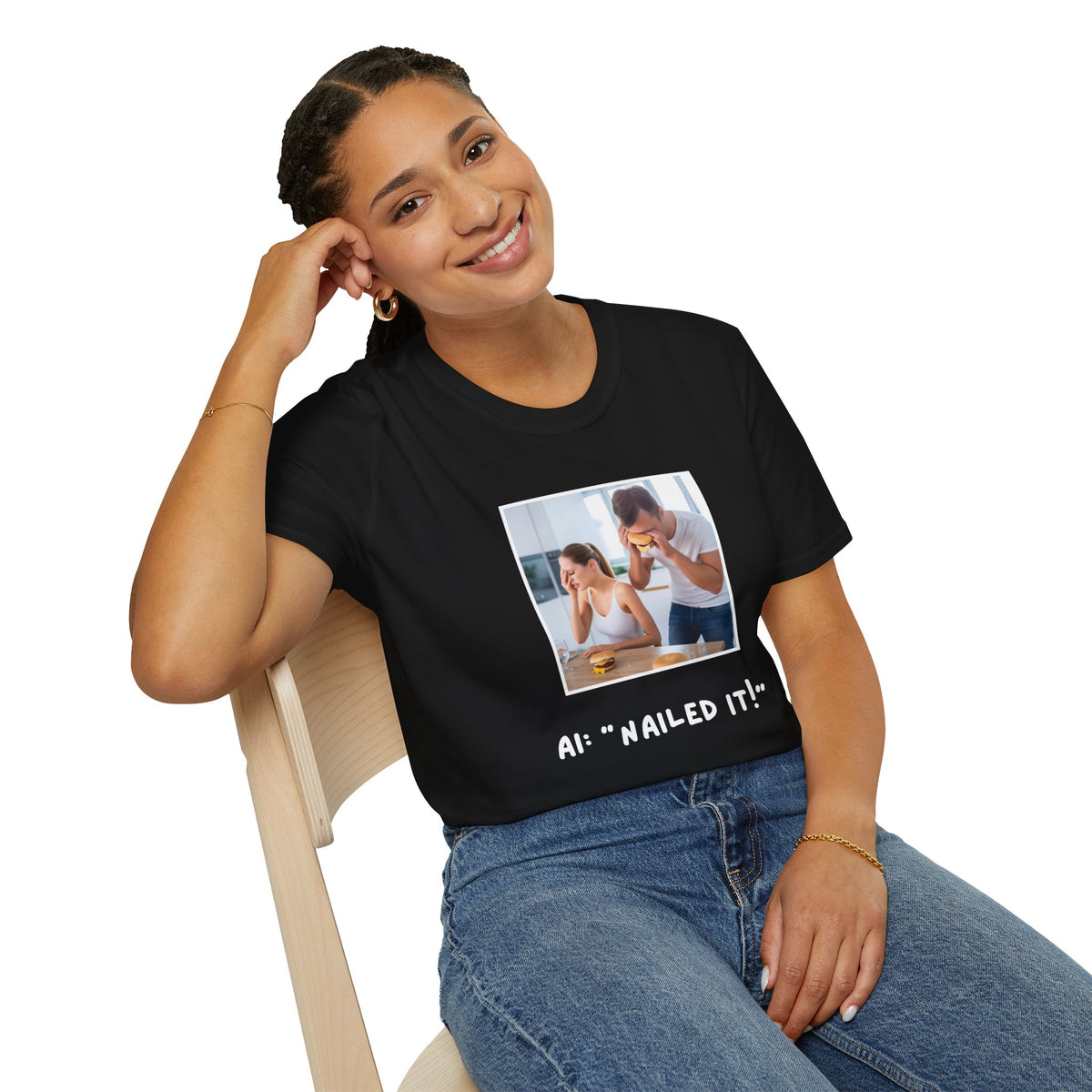 GenAI: Nailed it! - Tech - Unisex Softstyle T-Shirt
