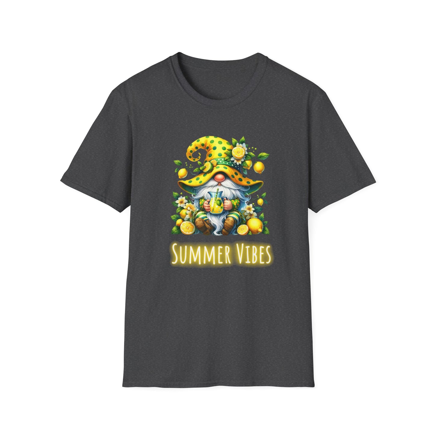 Summer Vibes Lemonade Gnome - Unisex Softstyle T-Shirt