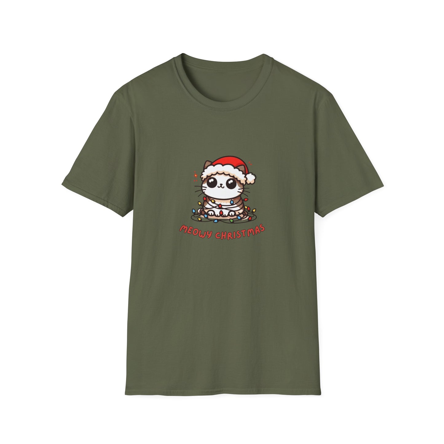 Meowy Christmas - Unisex Softstyle T-Shirt