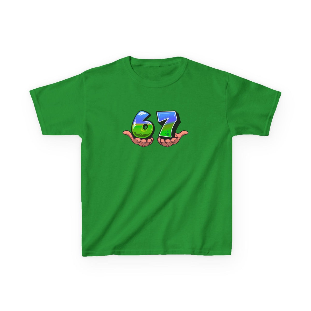 6-7 (blue/green) - Youth / Kids Heavy Cotton™ Tee